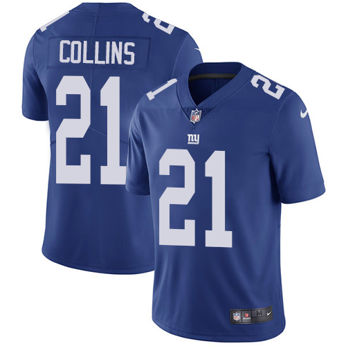 Nike Giants #21 Landon Collins Royal Blue Team Color Youth Stitched NFL Vapor Untouchable Limited Jersey